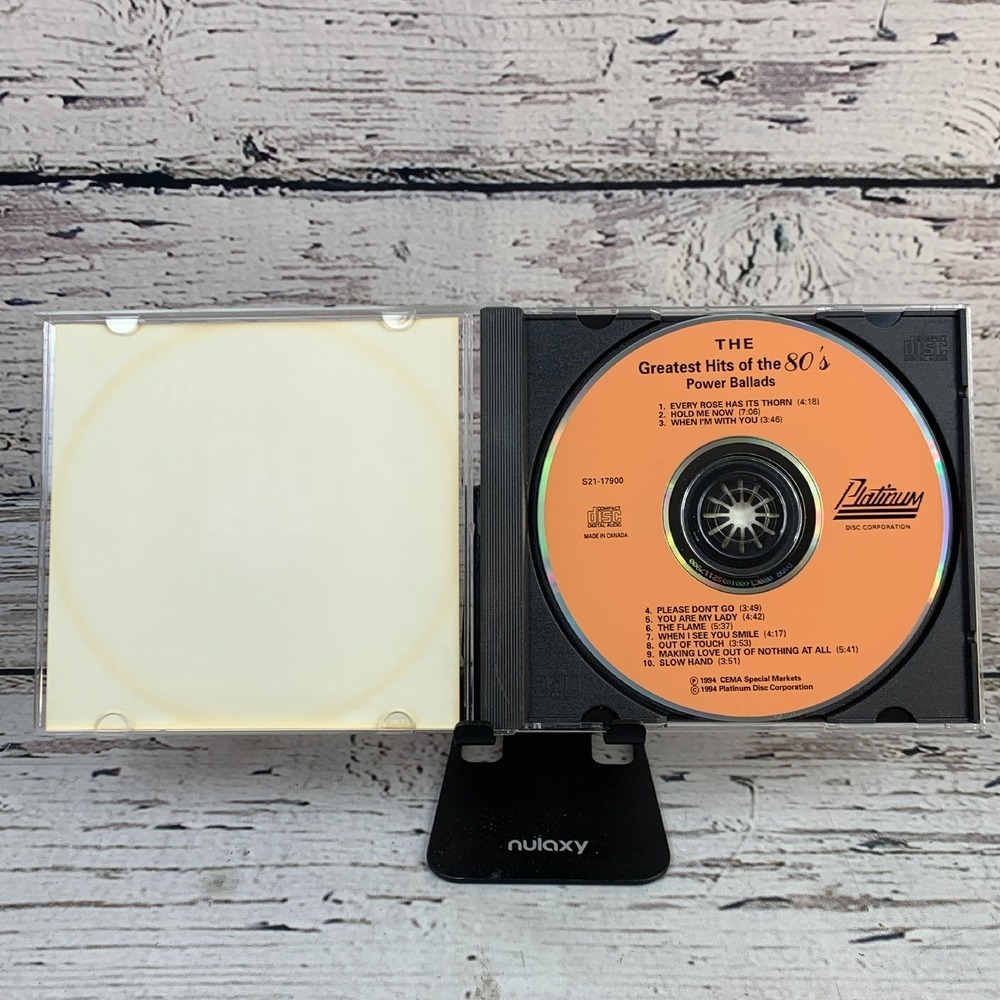 The Greatest Hits Of The 80's -‎ Power Ballads [1994 CD] Compilation - Picture 5 of 6
